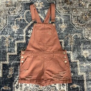 Forever 21 pink overalls